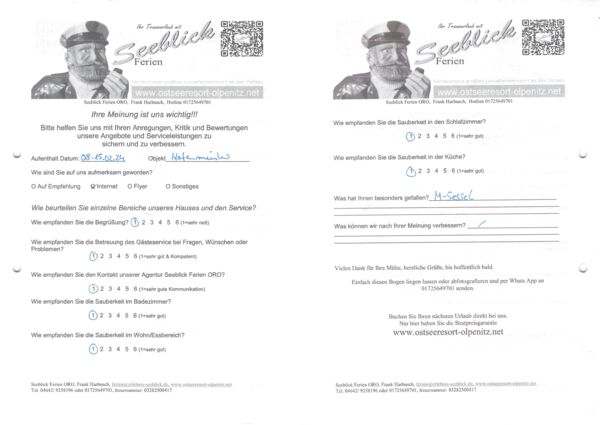 Gästefeedback vom 08.02.2024-15.02.2024