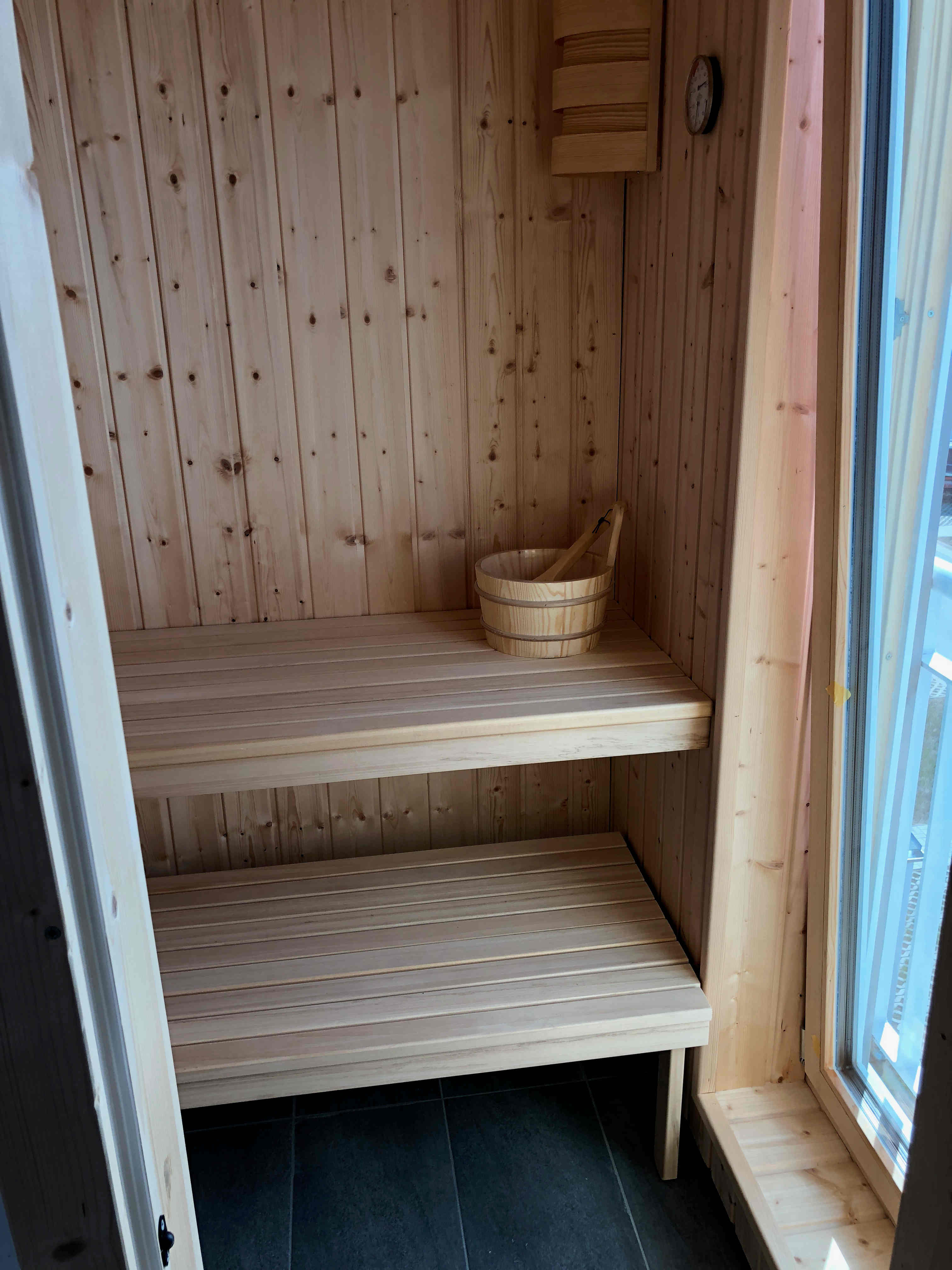 Erlebnisdusche im Saunabereich