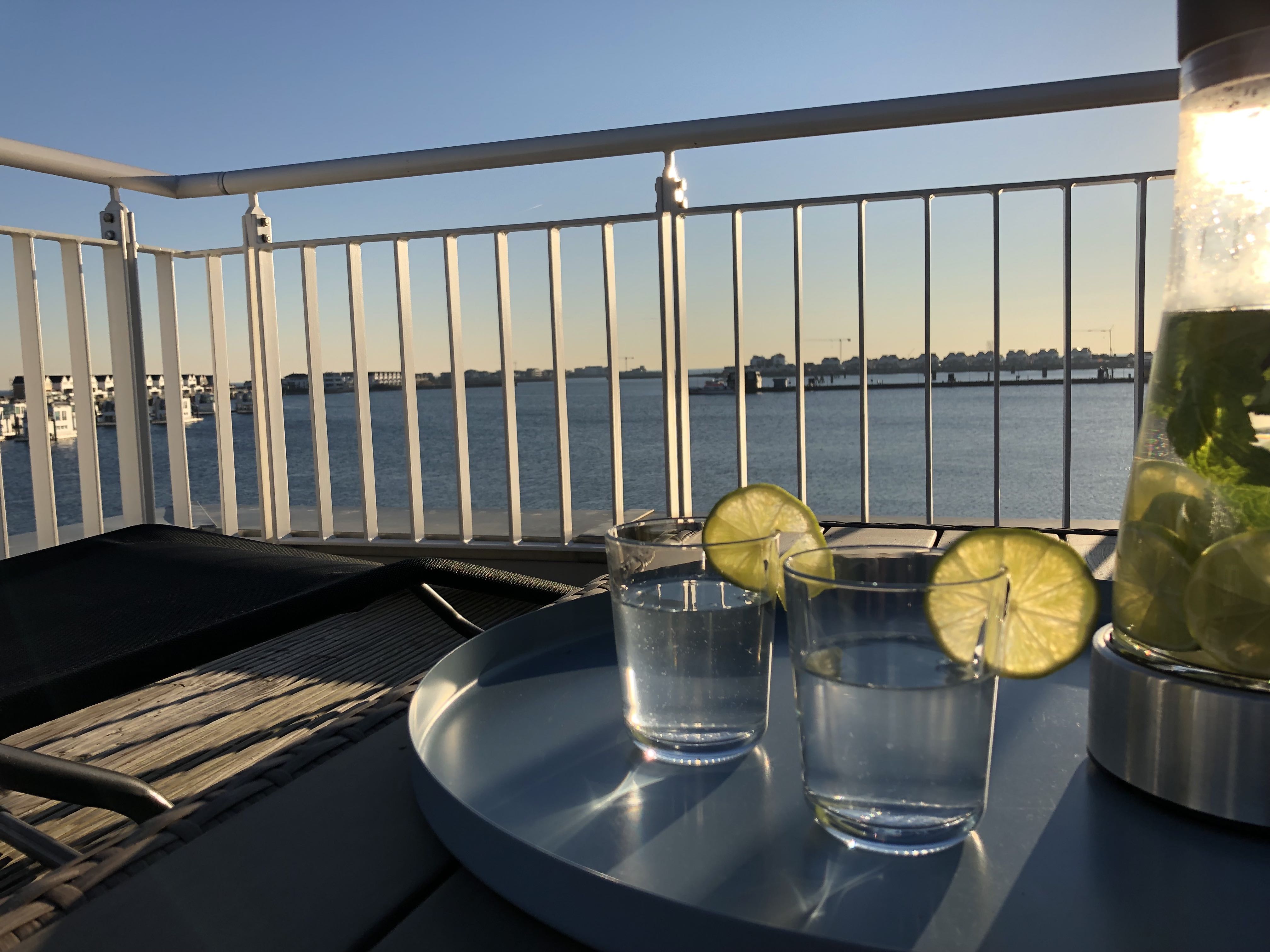 Hafenkino auf der Terrasse